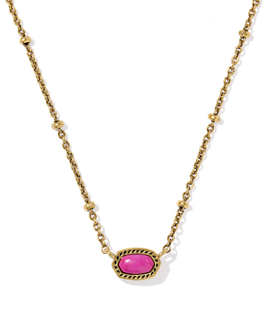 Kendra Scott Mini Elisa Gold Satellite Short Pendant Necklace