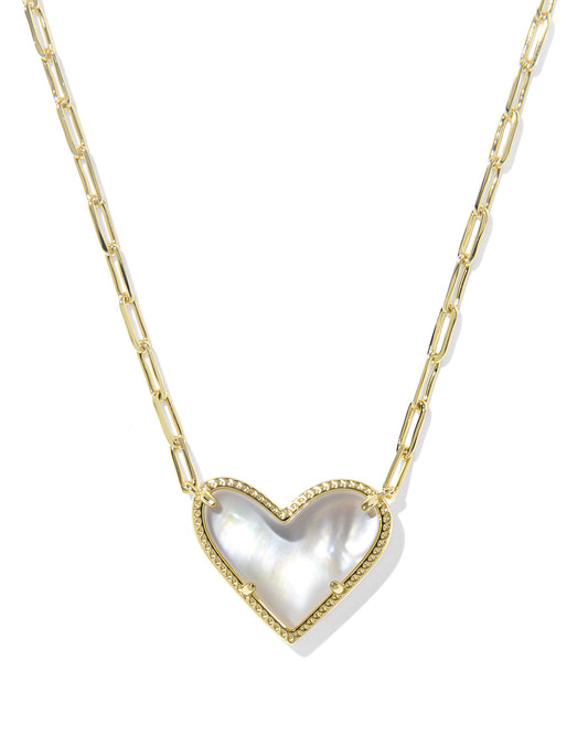 Kendra Scott Ari Heart Statement Short Pendant Necklace