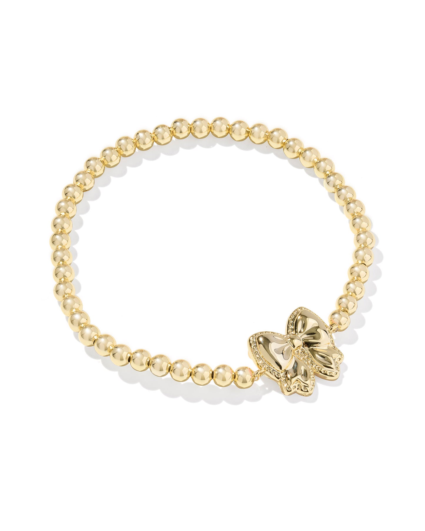 Reversed Gold bow stretch bracelet