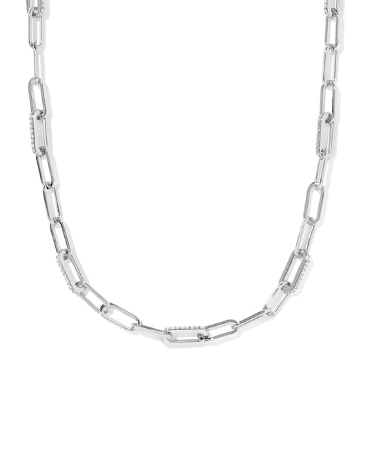 Featuring an always on-trend paperclip chain with sparkling links sprinkled throughout,