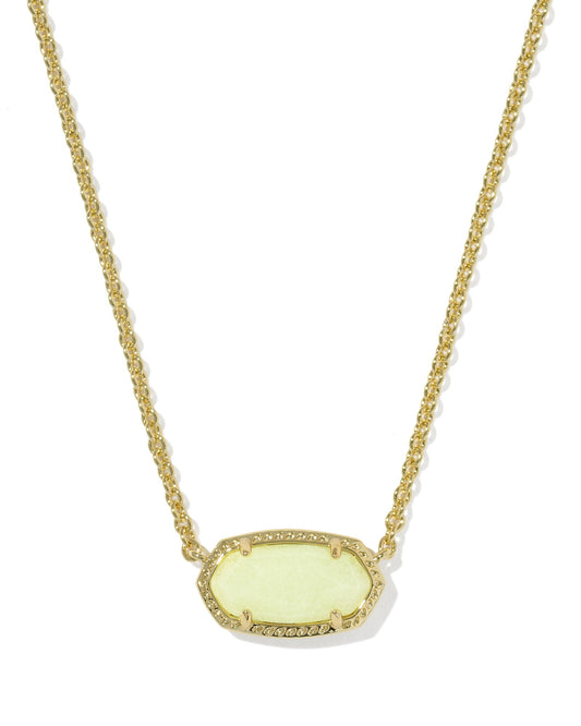 Kendra Scott Boo Short Pendant Necklace Gold Glow In The Dark