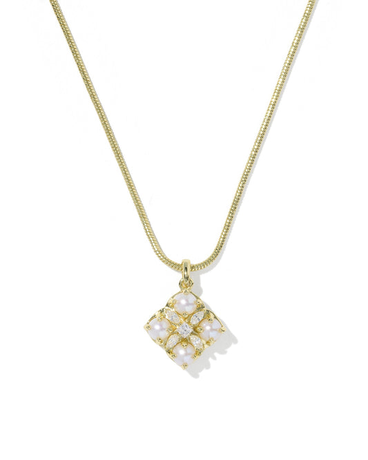 Kendra Scott Dira Pearl Short Pendant Necklace