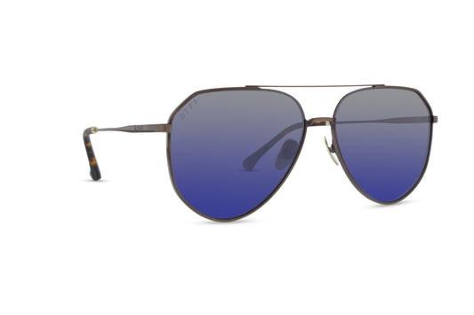 DIFF Dash-Brushed Brown+Grey Blue+Polarized