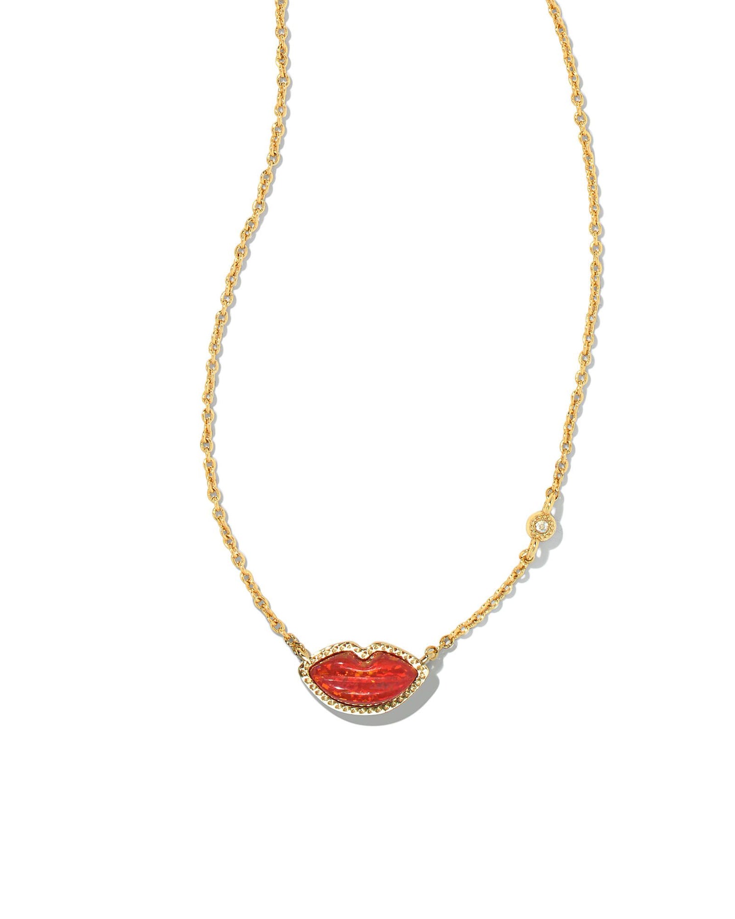 Kendra Scott Elisa Gold Necklace in Cherry Red Illusion | 4217704854 |  Borsheims