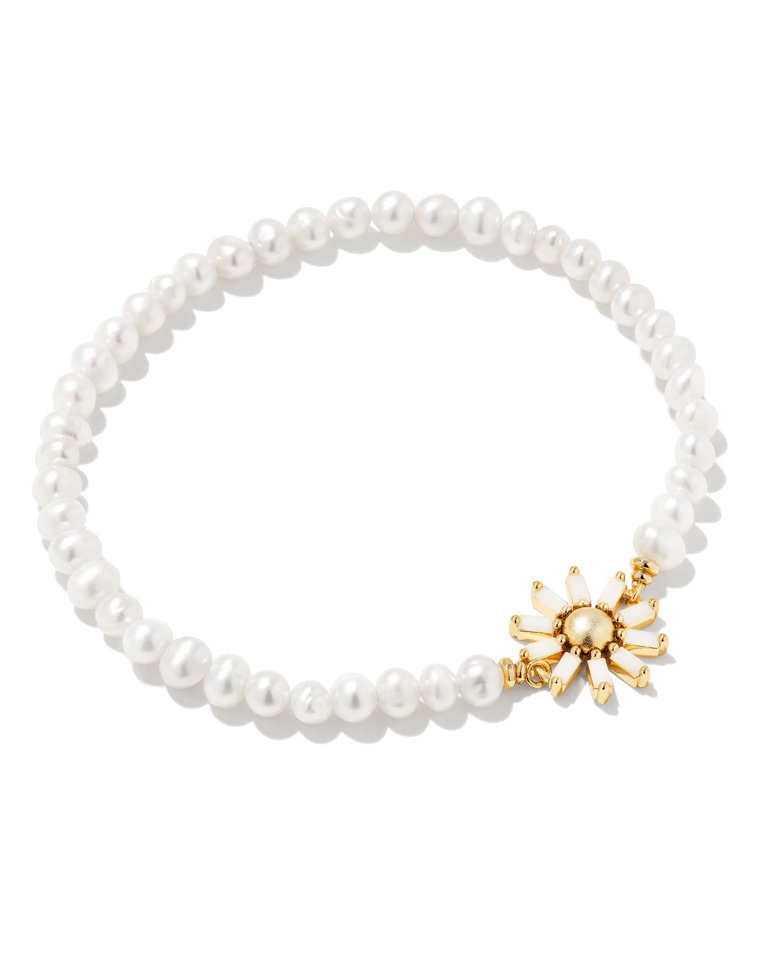 Lillia Crystal Butterfly Gold Delicate Chain Bracelet in White