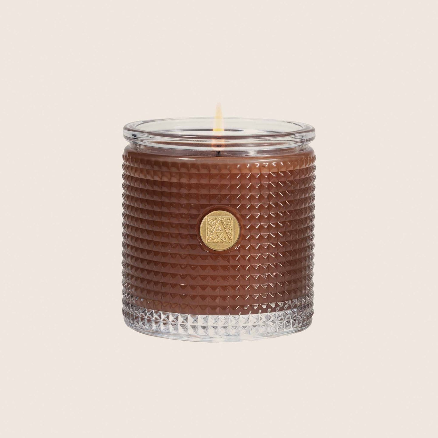 Cinnamon Cider Textured Glass Candle