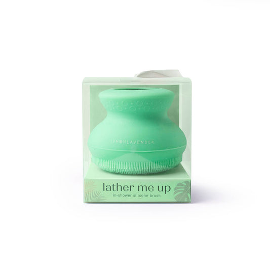 Soft and gentle silicone Uses less soap than loofahs or sponges Durable and ecofriendly Easy-store hanging loop Suction cup included green color