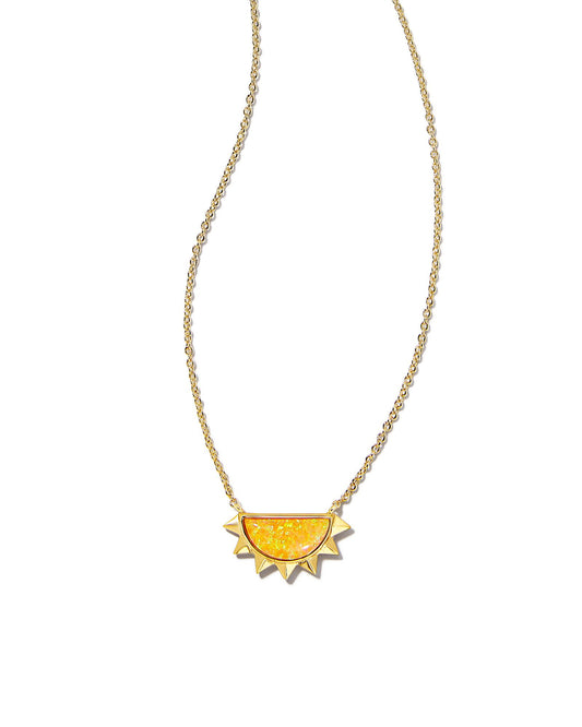 Kendra Scott Sienna Half Sun Pendant Necklace