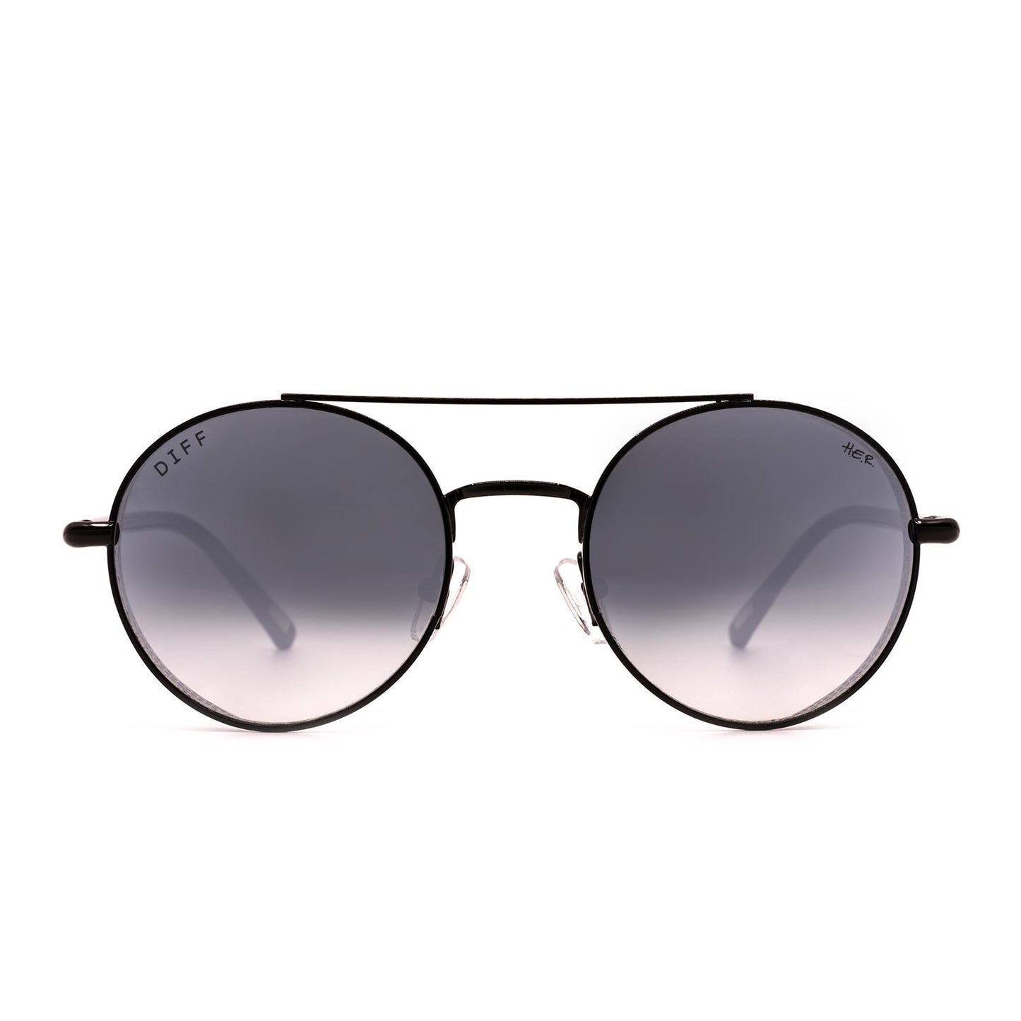 H.E.R. - Driver + Black + Grey Gradient Flash Sunglasses