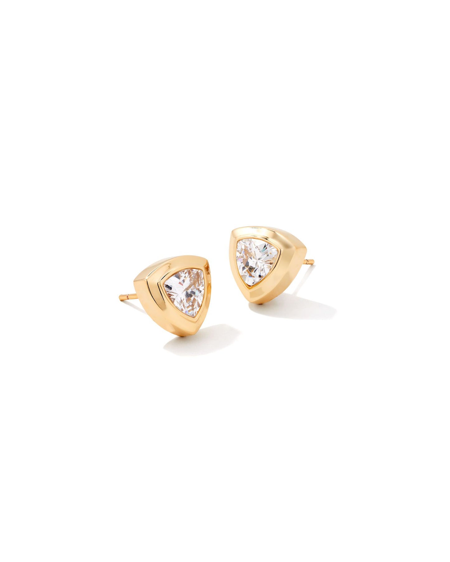 Kendra Scott Arden Stud Earring Gold White Crystal