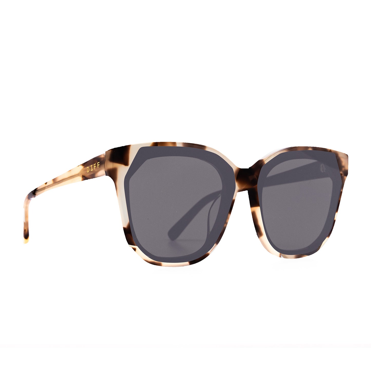 Gia Cream Tortoise + Grey Sunglasses
