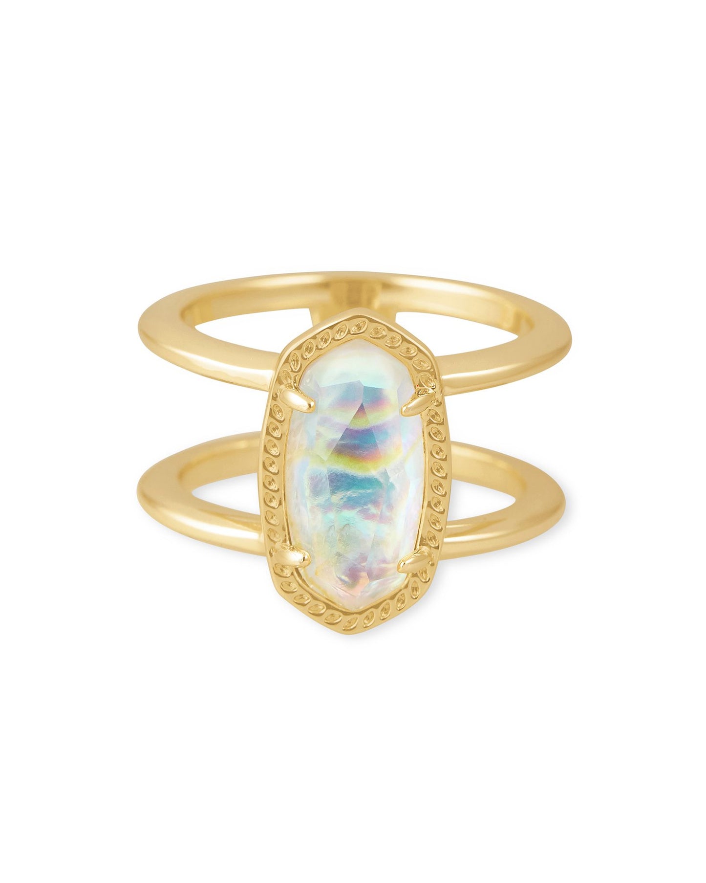 Kendra Scott Elyse Gold Iridescent Abalone Ring