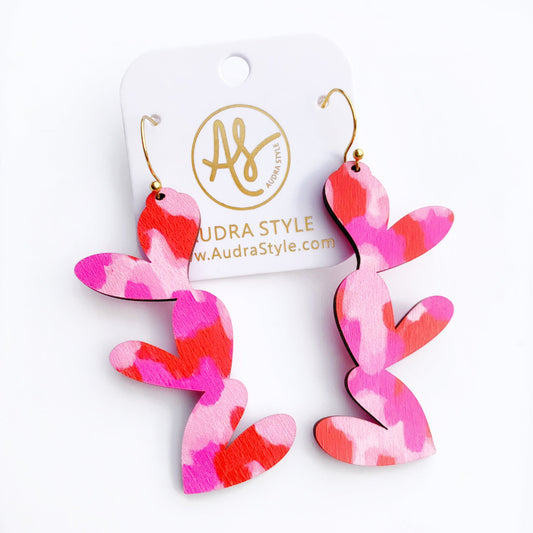 Audra Style Heart Drop Earrings