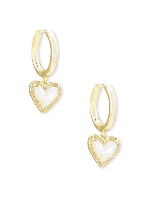 Kendra Scott Ari Heart Huggie Earrings