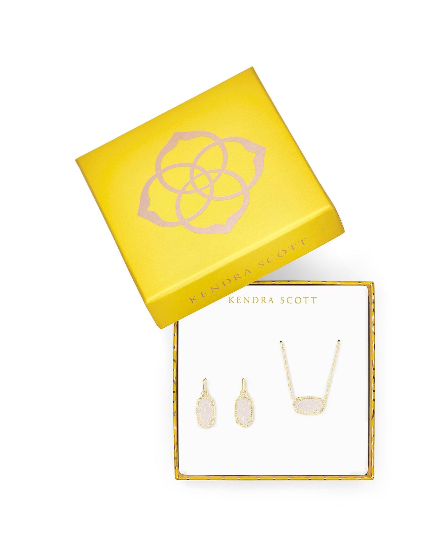 Kendra Scott Elisa Satellite Necklace & Lee Earrings Gift Set