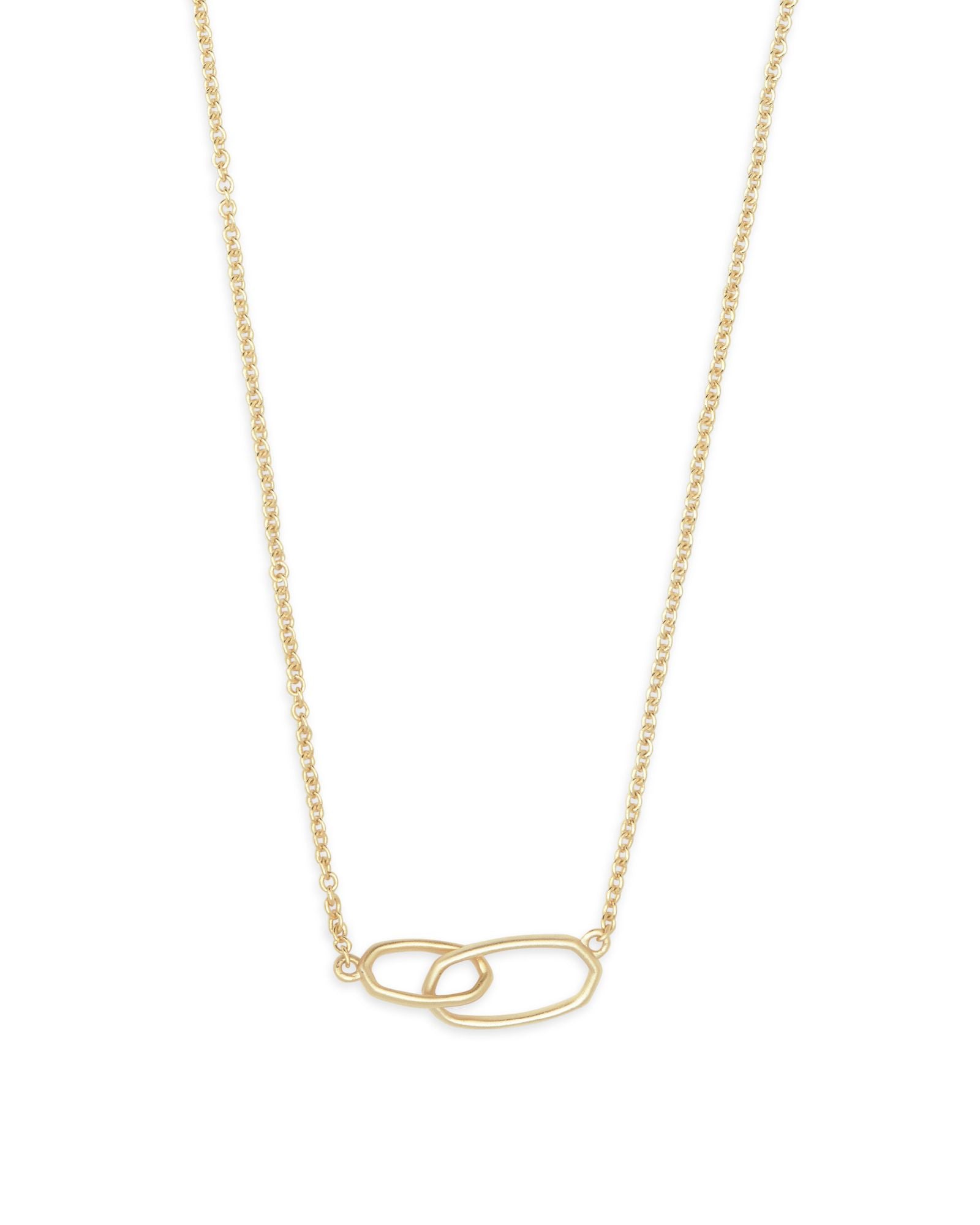 Toi et Moi 14k Yellow Gold Pendant Necklace in White Sapphire and White  Pearl | Kendra Scott