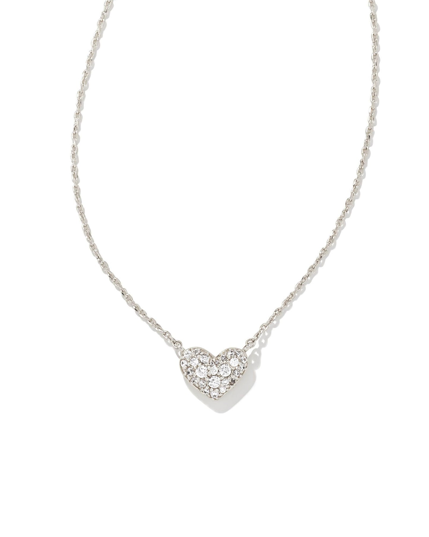 Ari Pavé Crystal Heart Necklace
