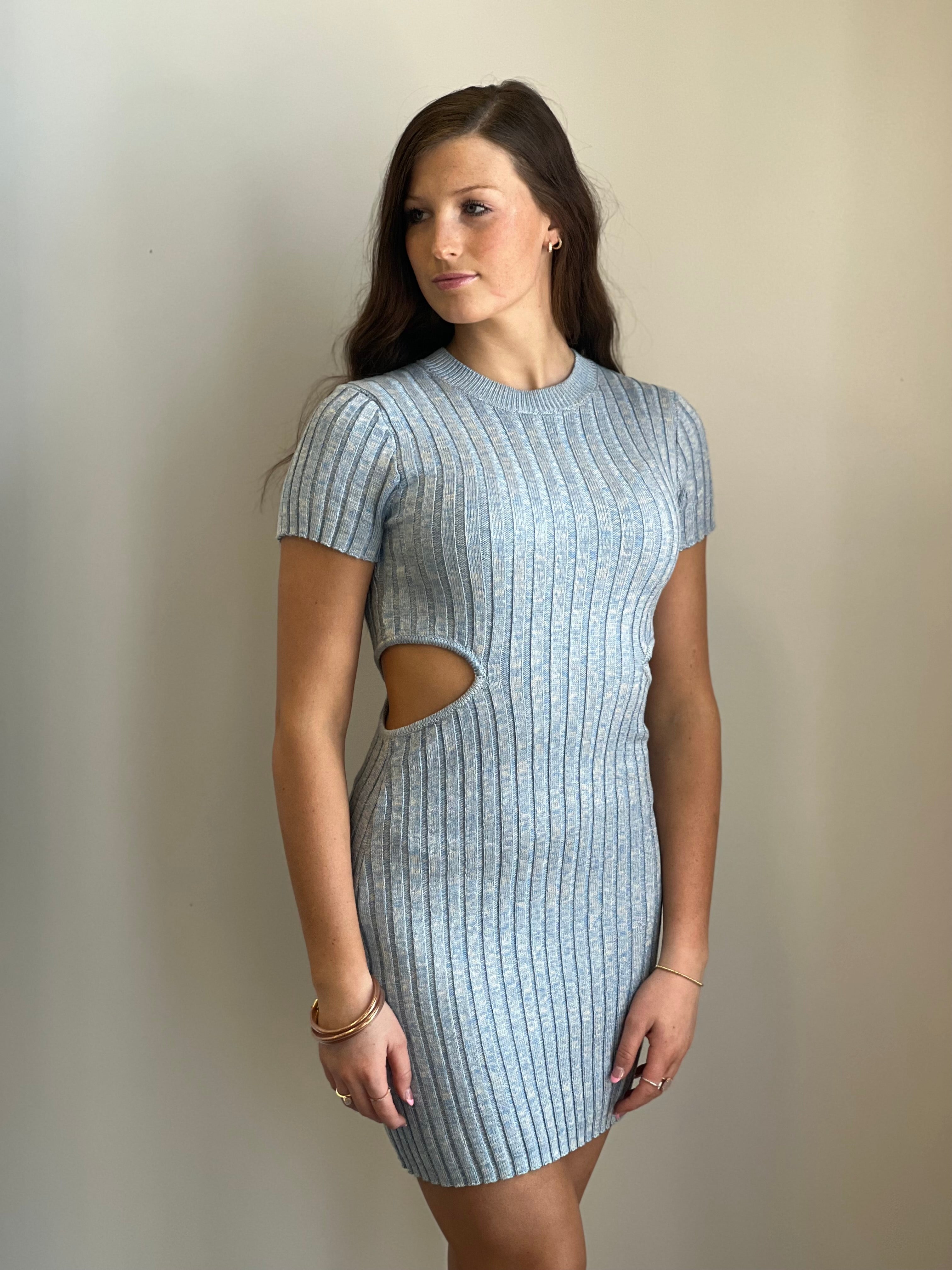 Birdie Blue Cut Out Body Con Dress – Allie and Me Boutique