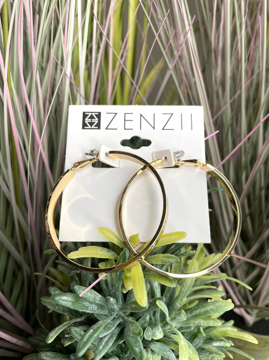 Large Bolted Hoop Earrings