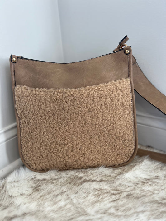 Chloe Teddy Taupe Cossbody