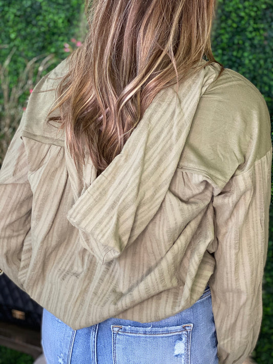 Winona Woven Hoodie