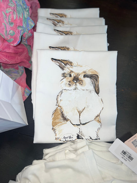 Nosey Bunny Tea Towel