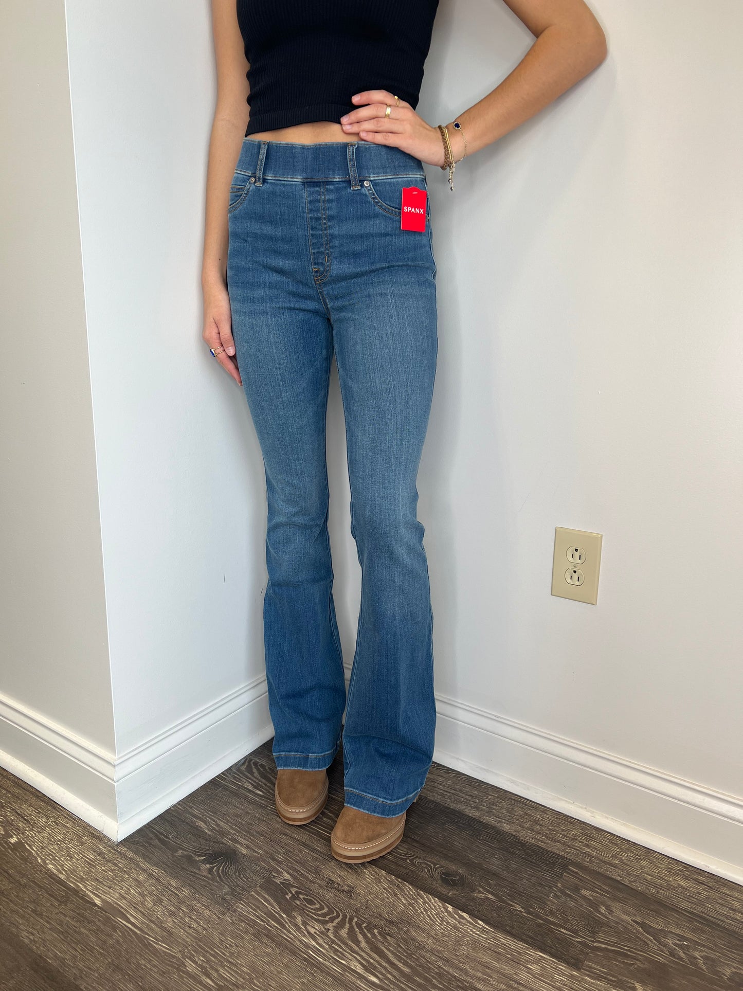 Spanx Flare Jeans in Light Wash