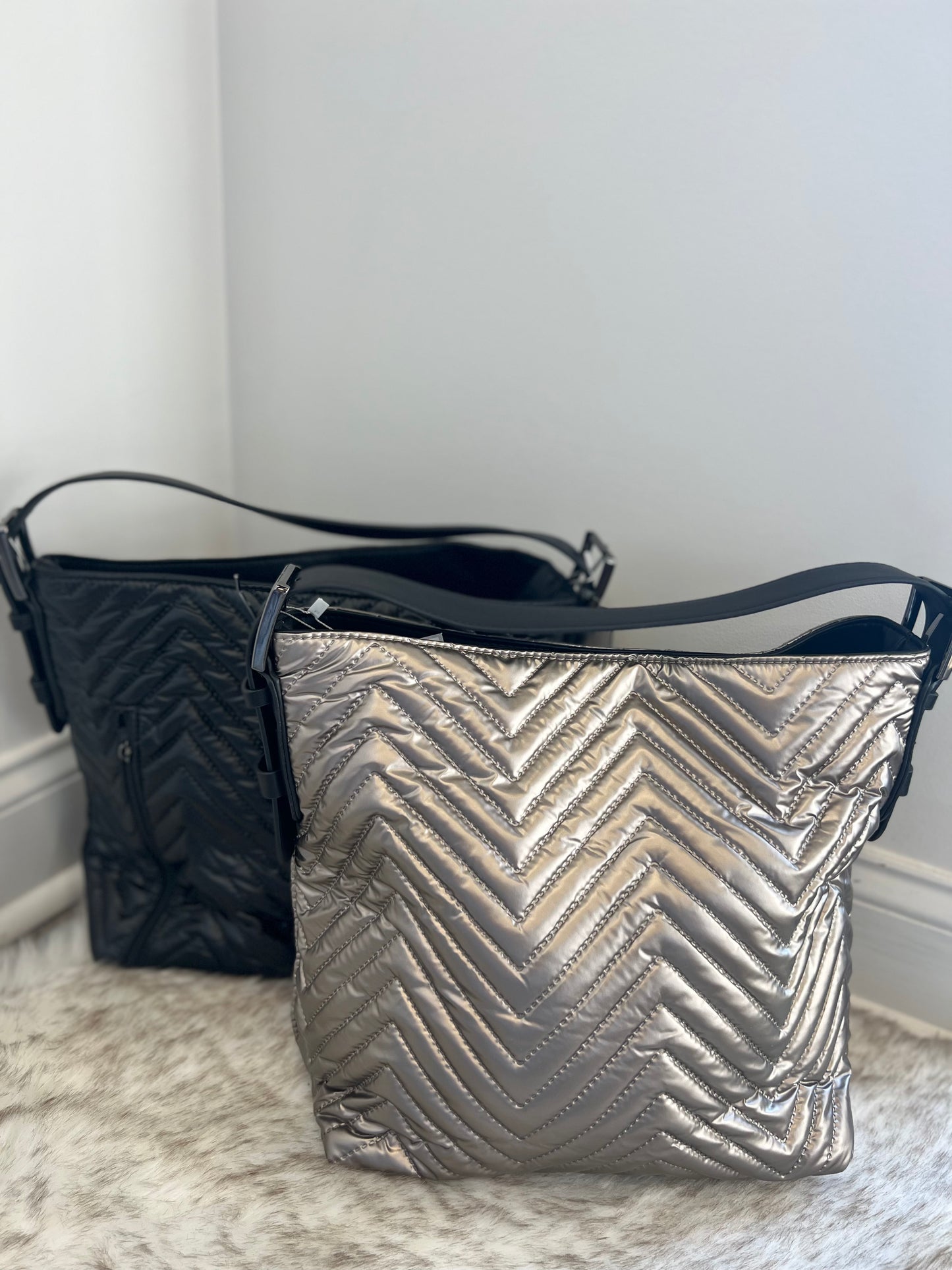 Alexa Chevron Handbag