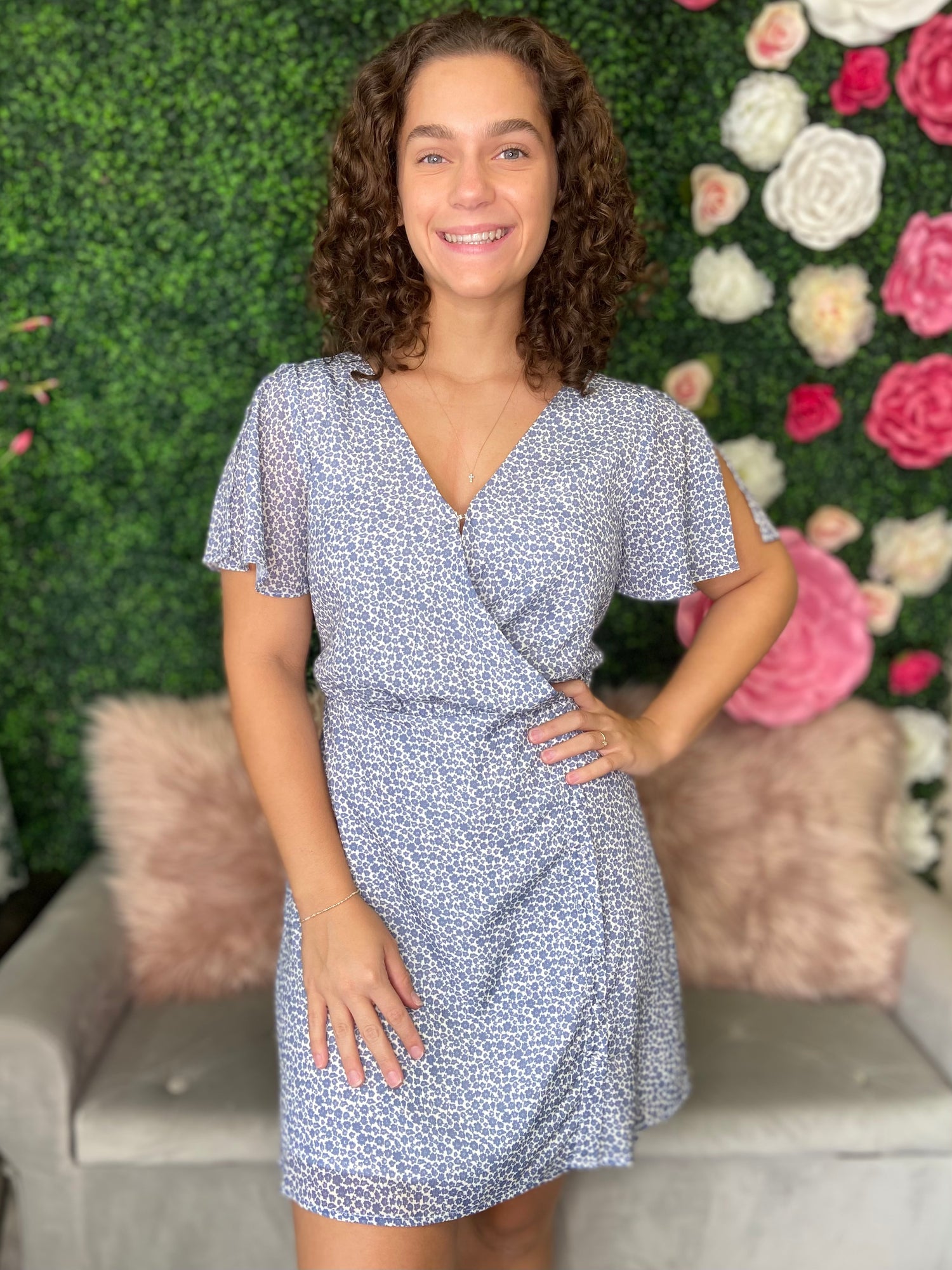 Bailey Blue Mini Dress Allie and Me Boutique Bailey Blue Mini Dress Allie and Me Boutique