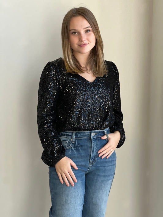 Sasha Sequin Bodysuit