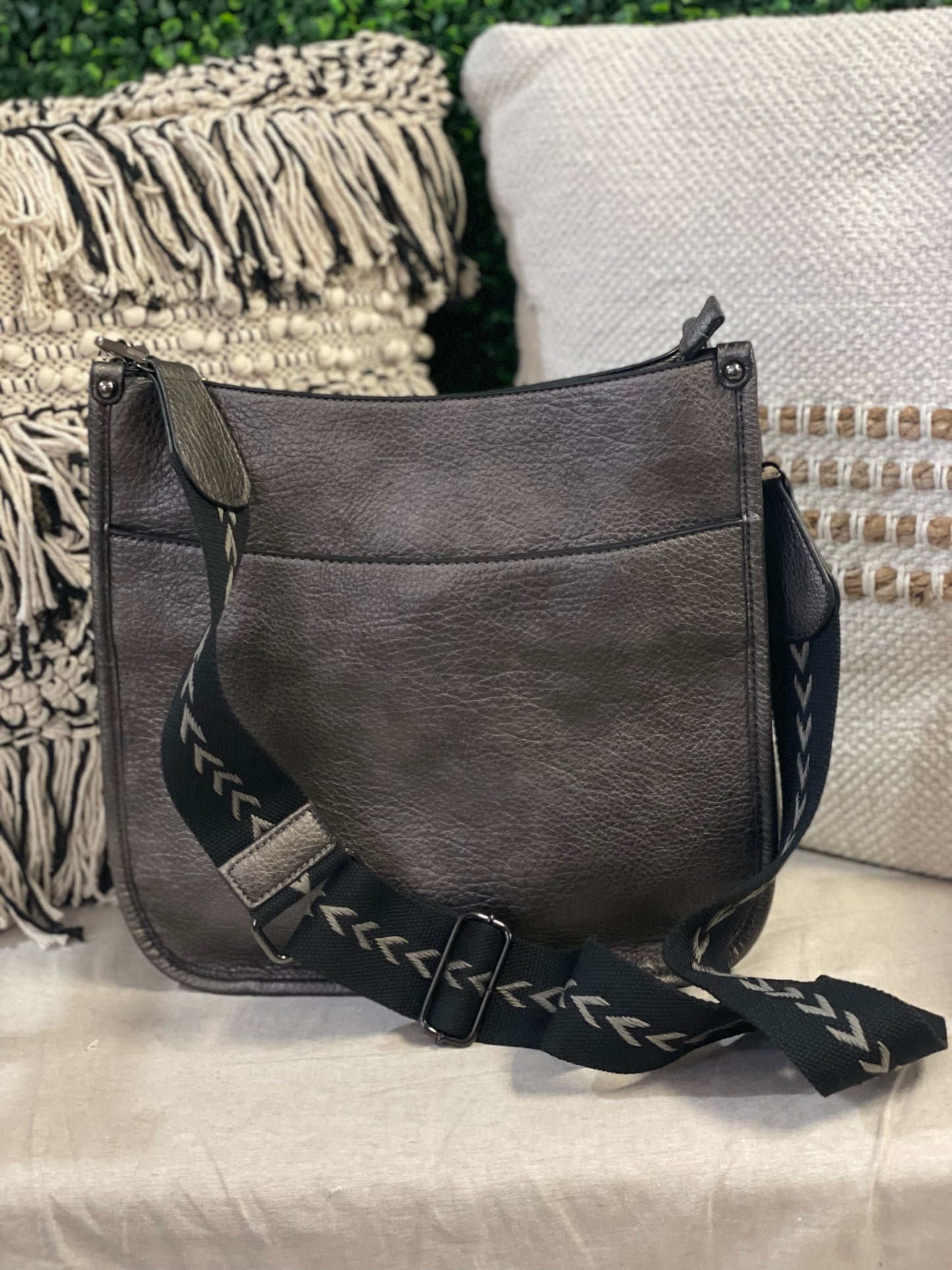 Chloe Gunmetal Crossbody