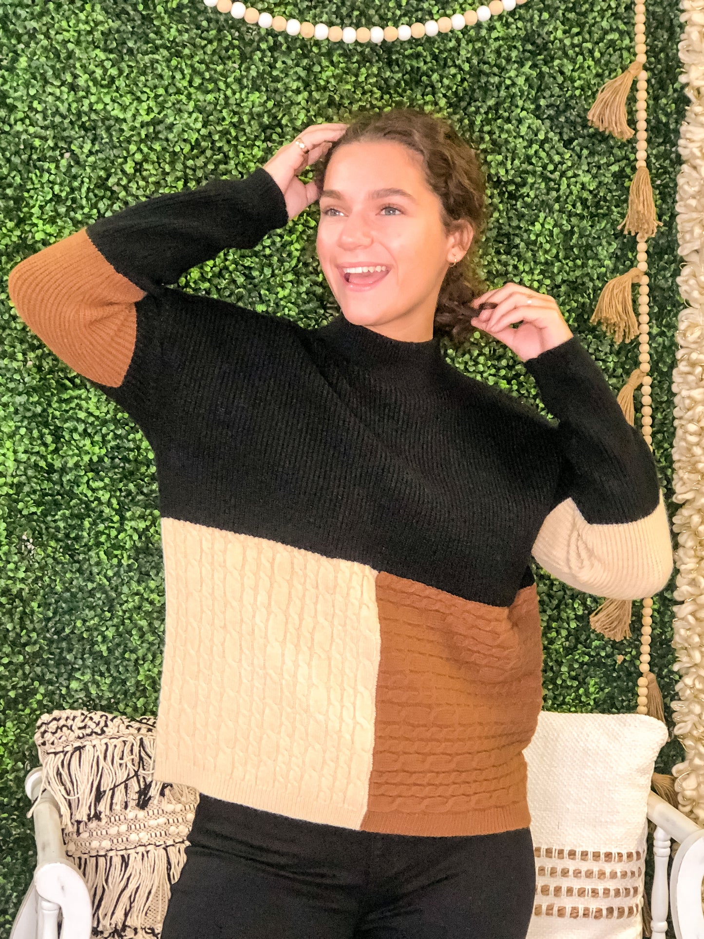 Camora Color Block Sweater