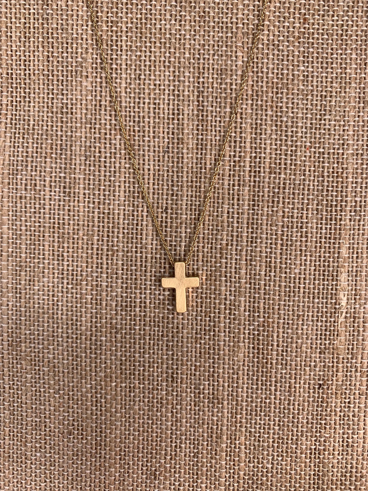 Christy Cross Gold Necklace