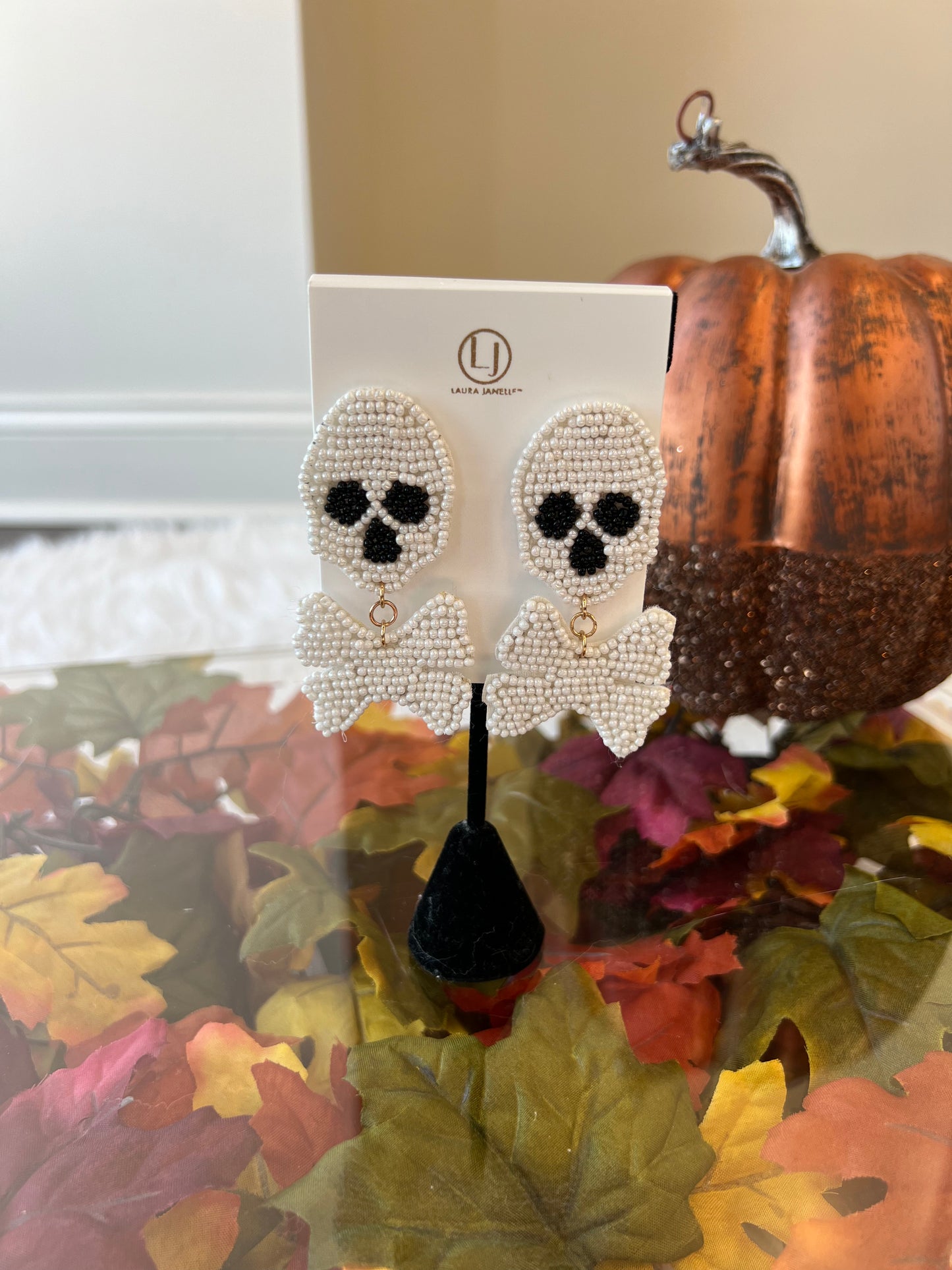 Halloween Skull and Bone Earrings
