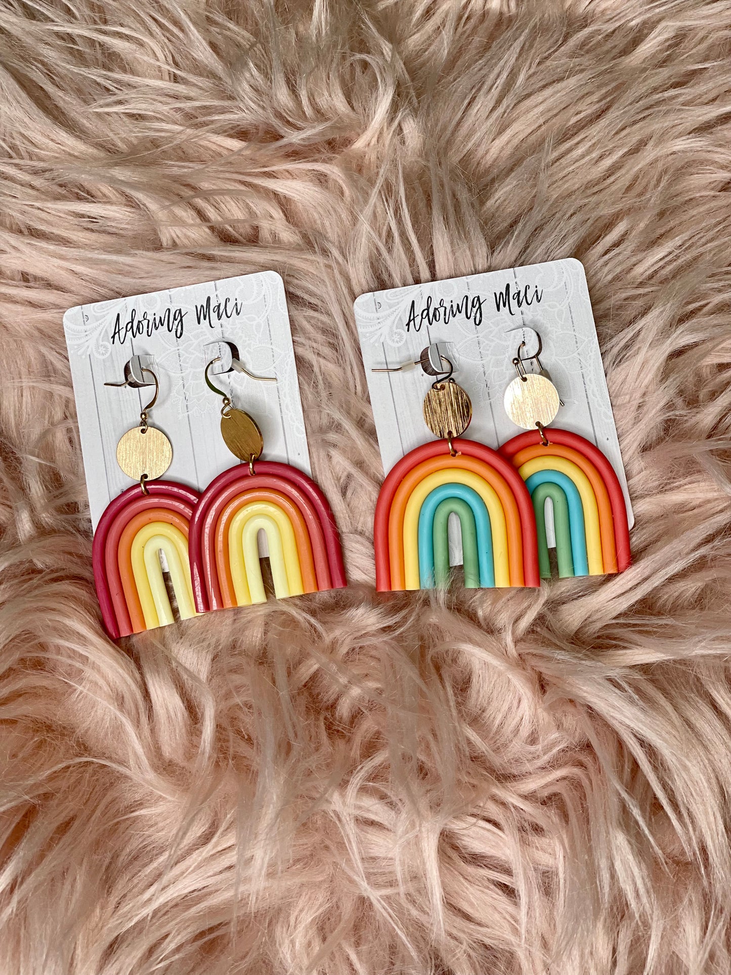 Daphne Rainbow Clay Earrings