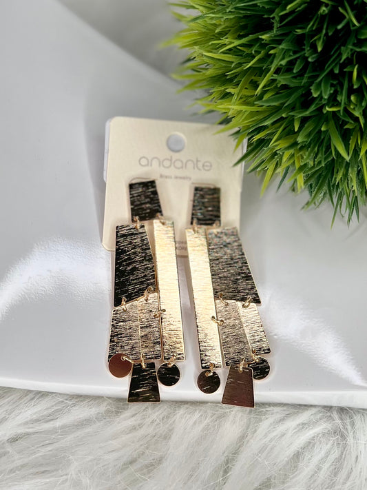Multi Geometric Dangle Earrings