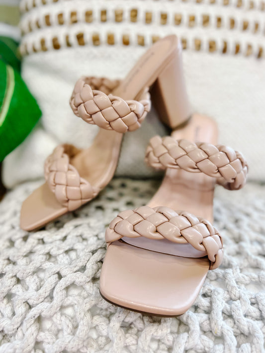 Ariana Braided Double Strap Heel