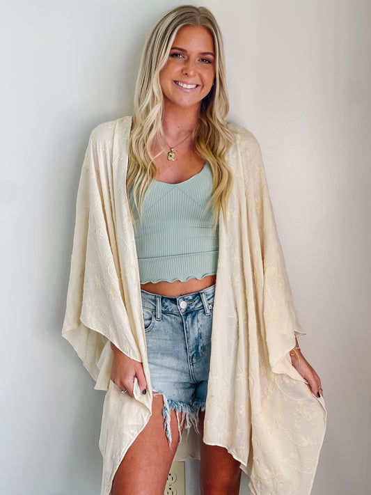 Tori Embroidered Cardigan