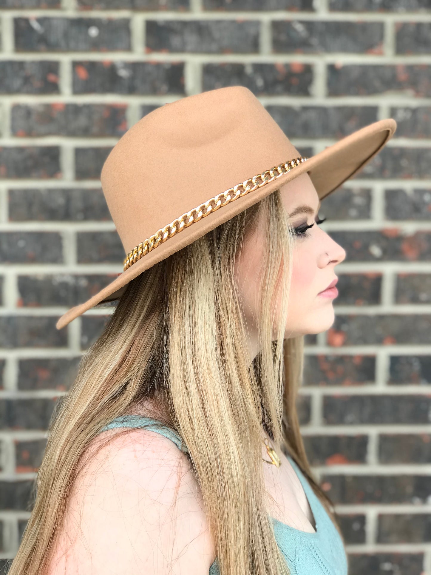 Brynn Chain Band Fedora Hat (multiple colors)
