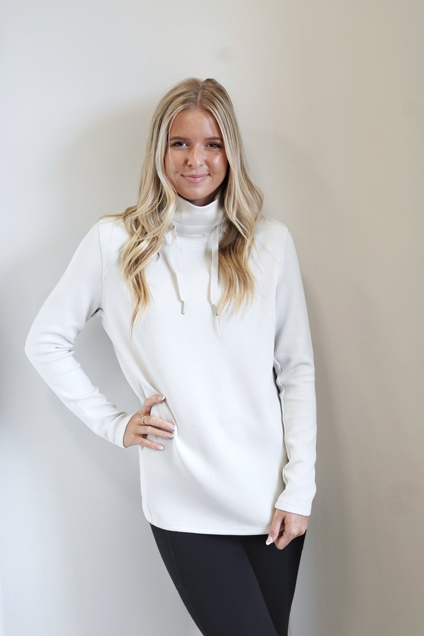 Spanx AirEssentials ‘Got-Ya-Covered’ Pullover in Light Cloud Grey