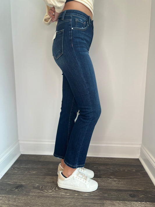 Shelby High Rise Crop Straight Leg Jeans