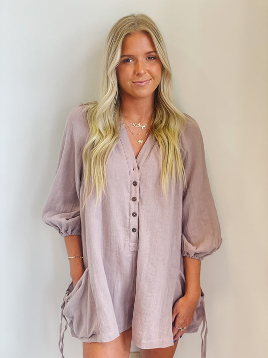 Dani Dusty Lavender Romper