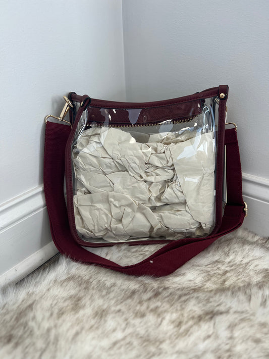 Poise Clear Wine Crossbody