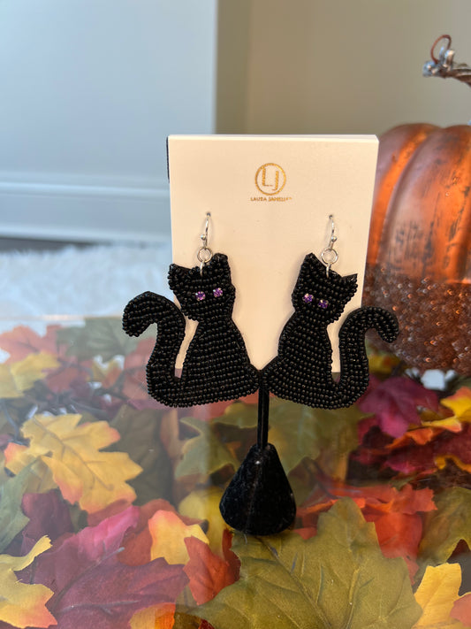 Halloween Cat Earrings