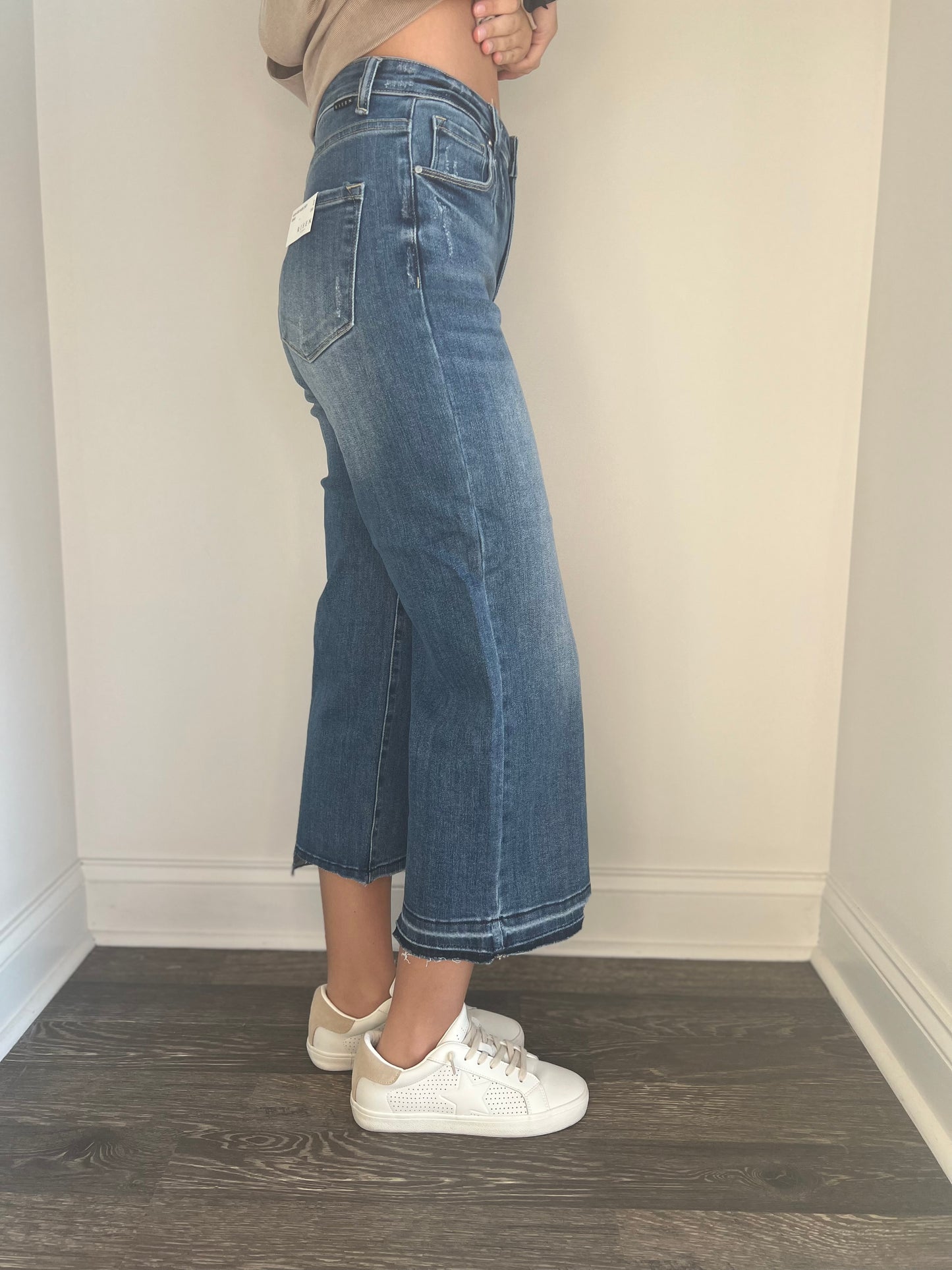 Macie High Rise Wide Leg Cropped Jeans