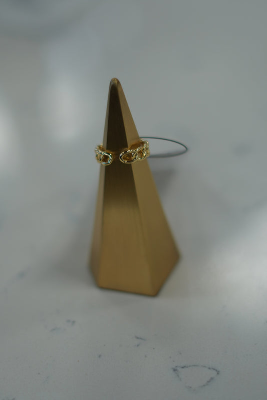 Bella 18k Gold Filled Cable Chunk Link Ring