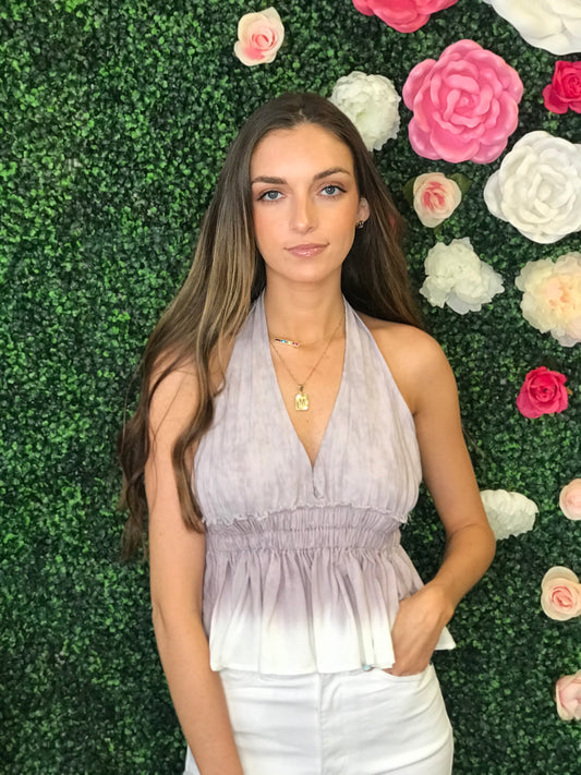 Emmerson Halter Ruffle Tank