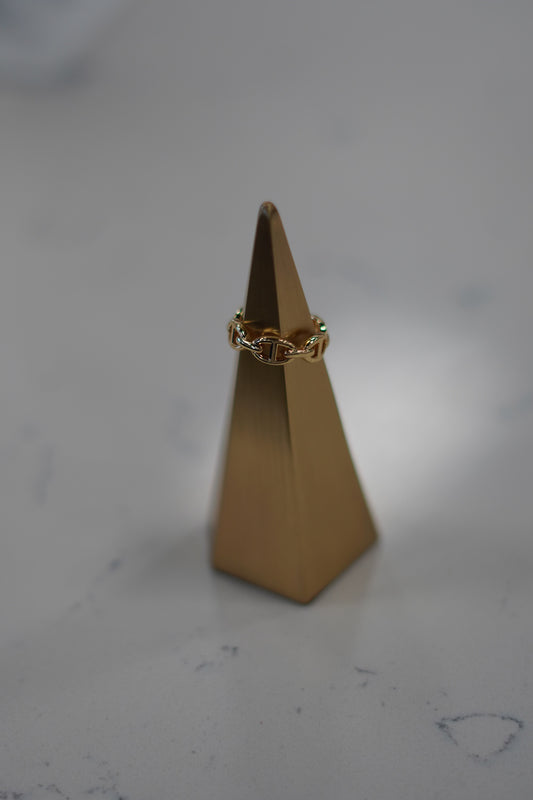 Bailey Gold Filled Chain Adjustable Ring
