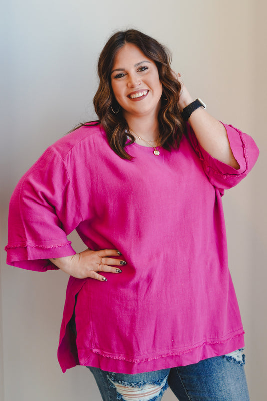 Maria Lush Mulberry Top