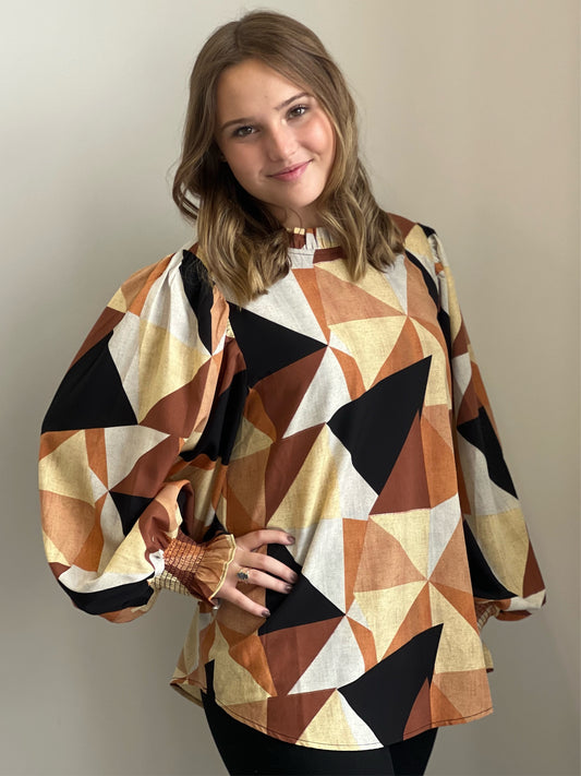 Kelly Balloon Sleeve Top
